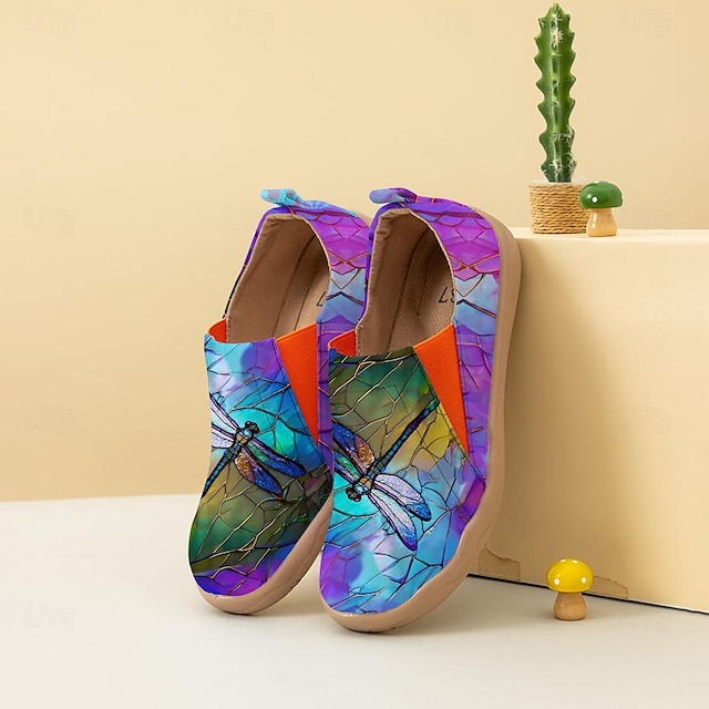 Women's Sneakers Flats Slip-Ons Print Shoes Slip-on Sneakers