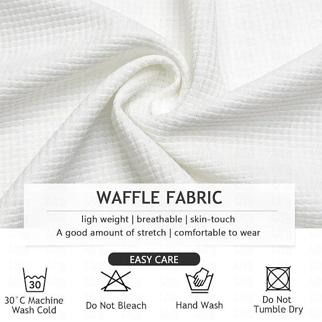 Men's Geometric Color Block Waffle Polo Shirts Textured Long Sleeve Polo Shirts Lapel Casual Athleisure Daily Wear 3D Print Spring Fall Winter Blue Brown Gray