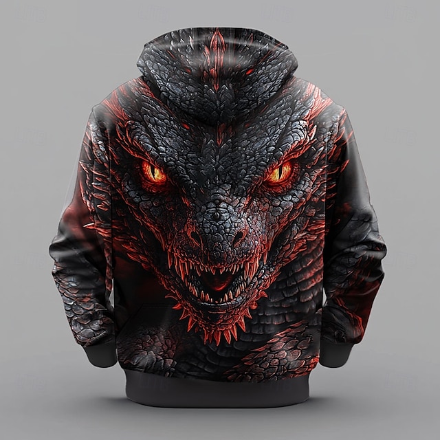 Men's Dragon Hoodies Sweatshirt Fashion Cool Daily