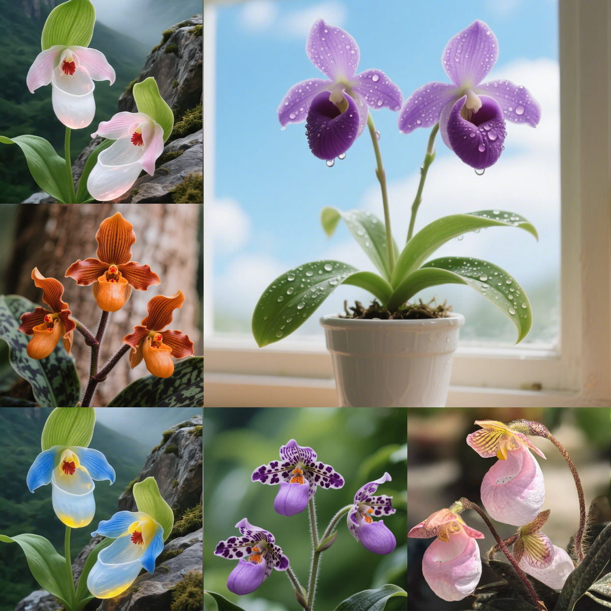 🌿 Bloom with Grace: Slipper Orchids – Nature’s Most Elegant Surprise 💕