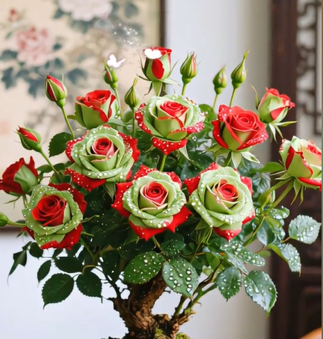 Scottish Red and Green Rose Seeds