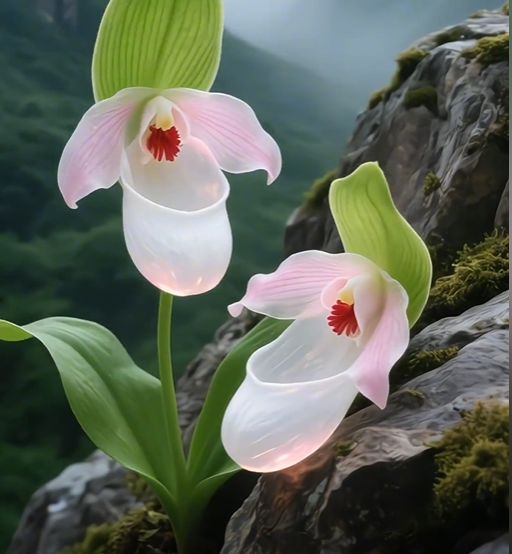 🌿 Bloom with Grace: Slipper Orchids – Nature’s Most Elegant Surprise 💕