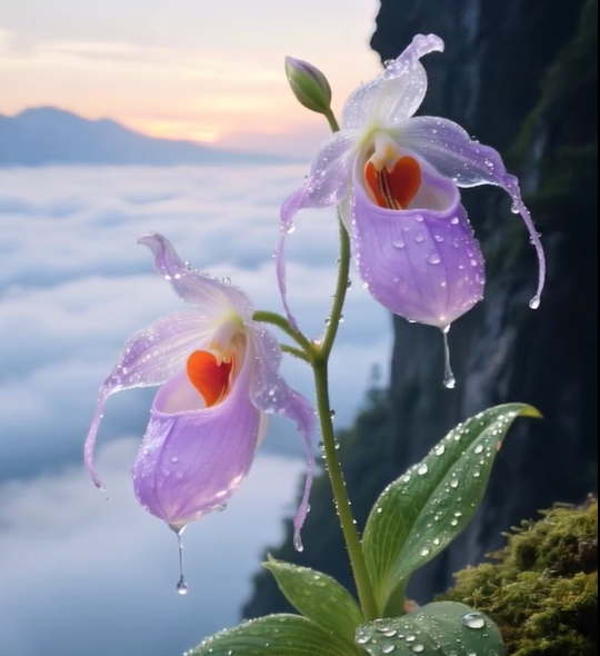 🌿 Bloom with Grace: Slipper Orchids – Nature’s Most Elegant Surprise 💕