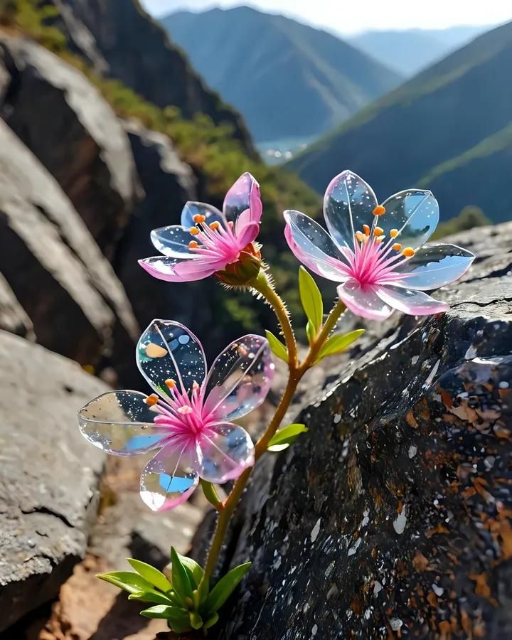 Rainbow Crystal Glass Flower Seeds