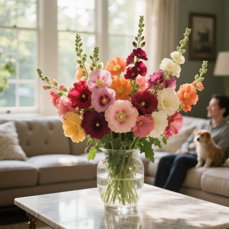 💐Vibrant Hollyhocks Seeds - Colorful Tall Blooms, Heirloom & Non-GMO, Perfect for Fences, Borders & Cottage Gardens
