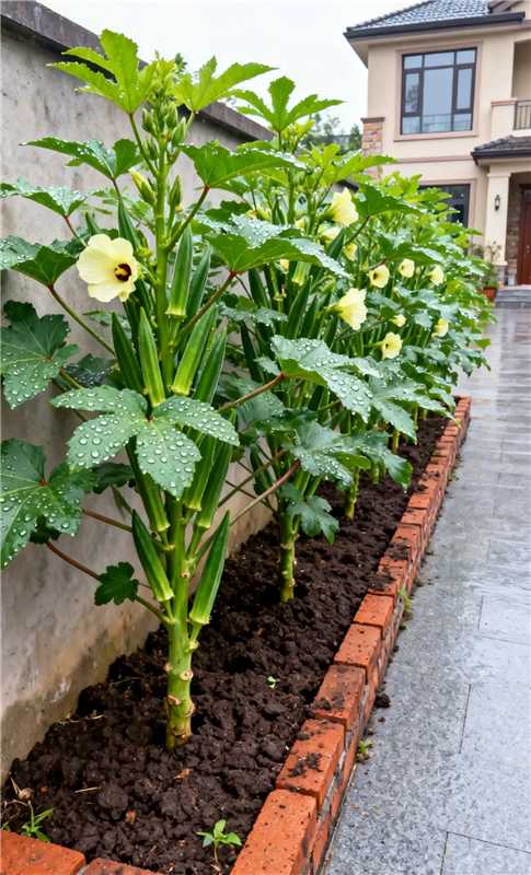 The Growing Journey of Okra🌱 From Tiny Seeds to Bountiful Harvest