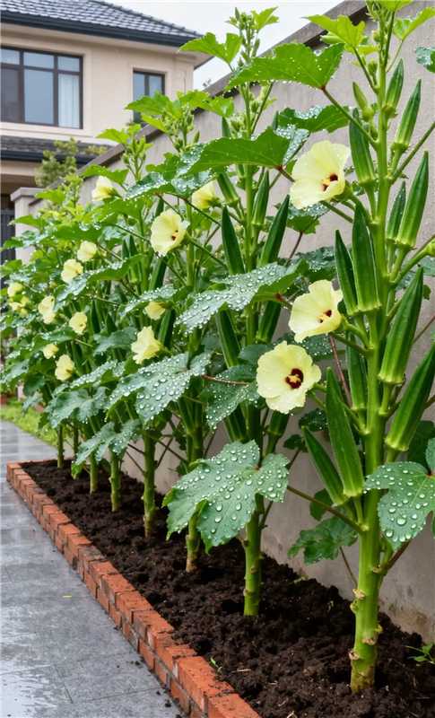 The Growing Journey of Okra🌱 From Tiny Seeds to Bountiful Harvest