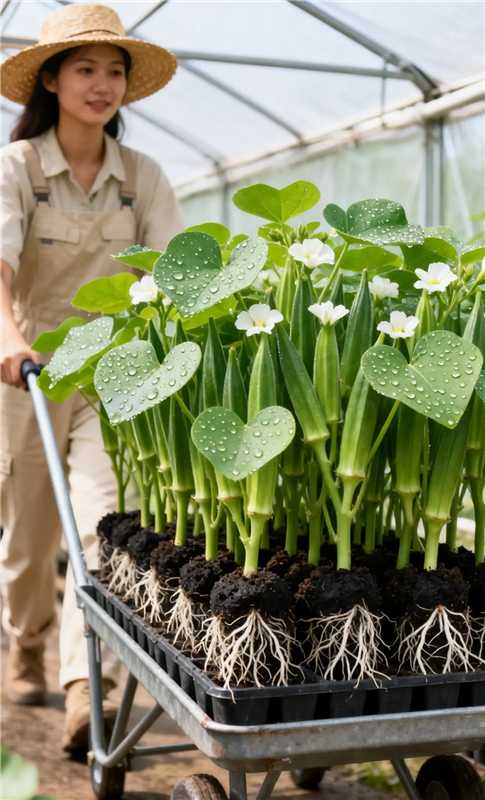The Growing Journey of Okra🌱 From Tiny Seeds to Bountiful Harvest