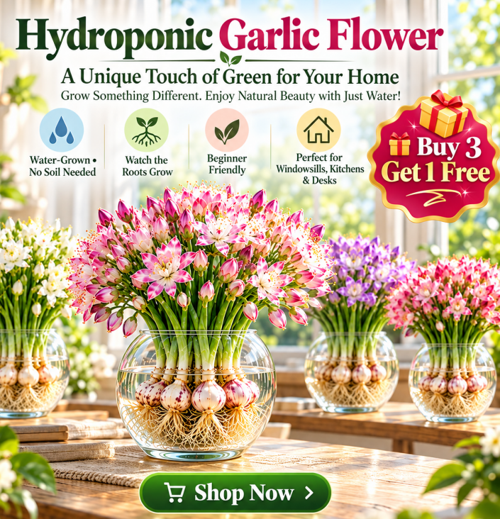 💧Hydroponic Garlic Scape Flower Bulbs
