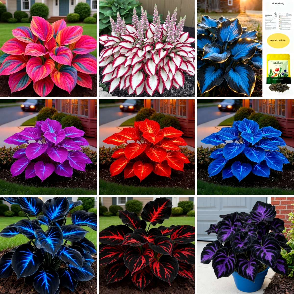 💥2025 Neuheit: Flame Red Lips Hosta – Entfesseln Sie das Leuchten in Ihrem Garten!🔥