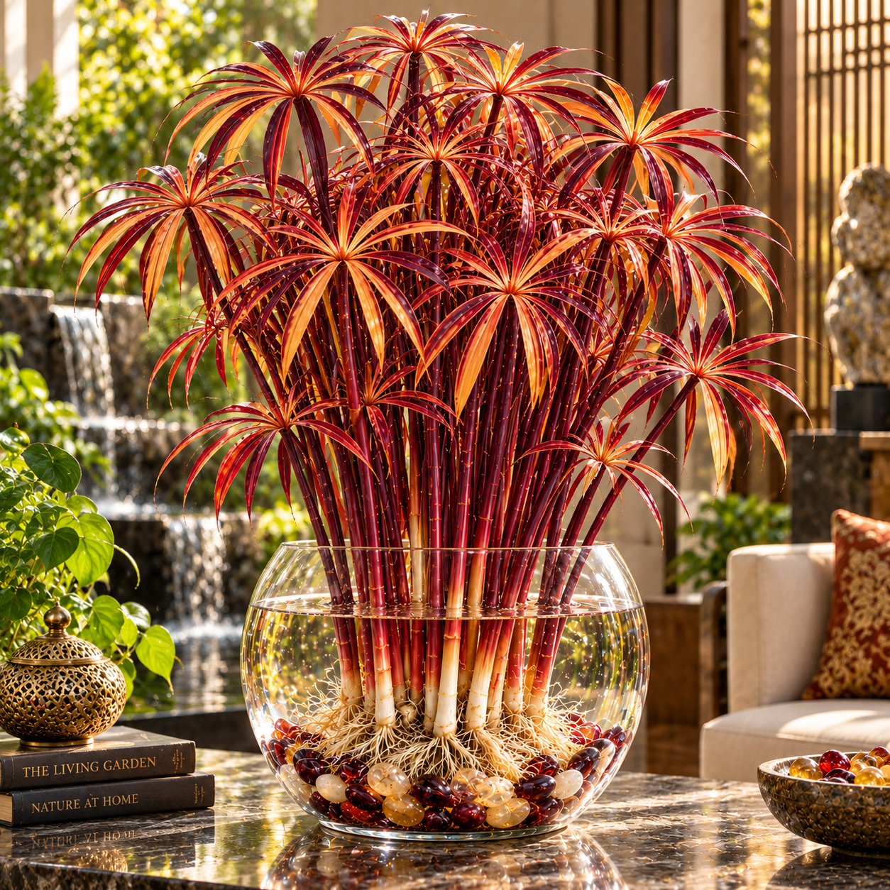 🌿Water Bamboo Bulbs – Hydroponic Umbrella Plant – Natural Water Purifier for Aquariums, Turtle Tanks and Ponds