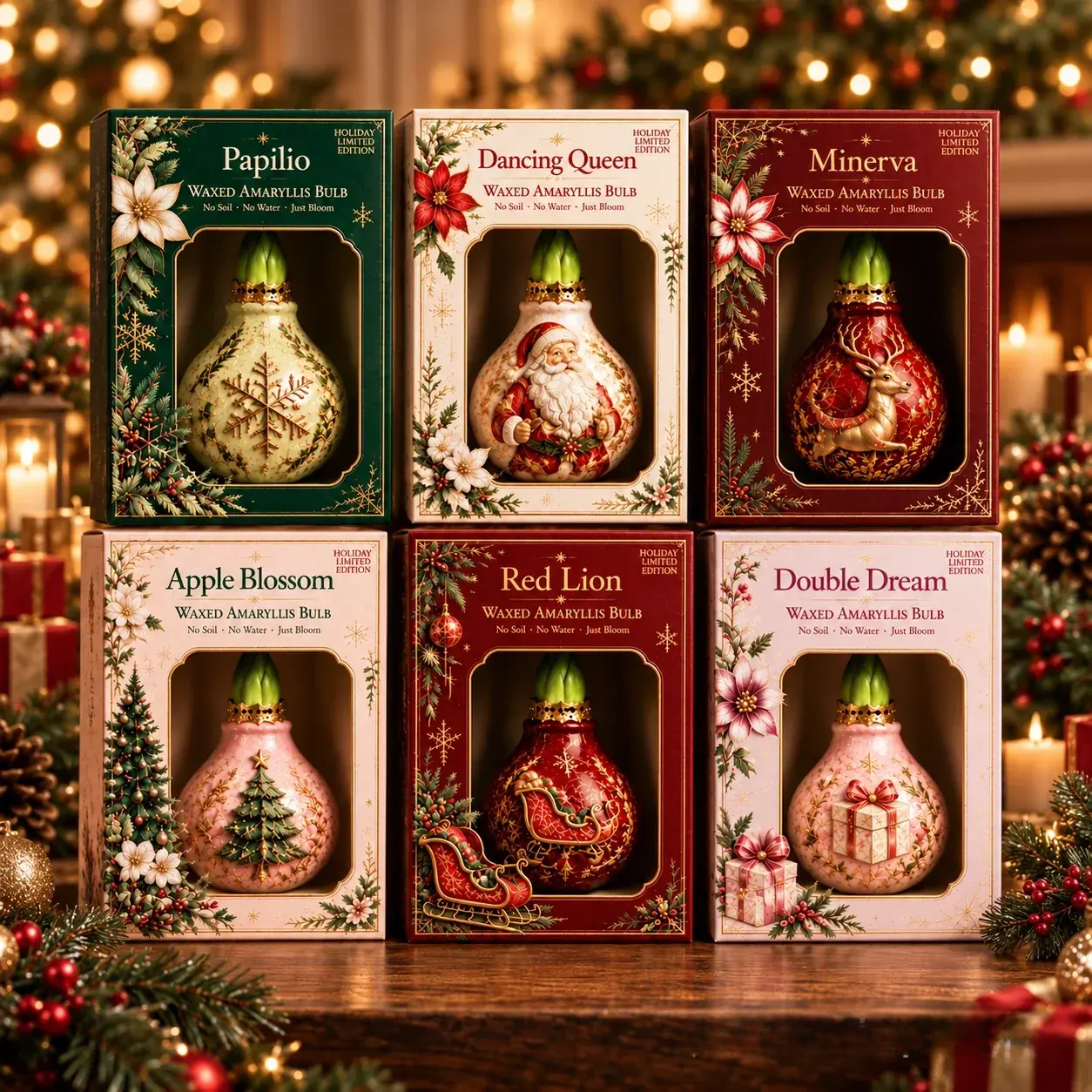 Holiday Waxed Amaryllis Bulbs – No Soil, No Water, Just Watch Them Bloom 🎄🌺