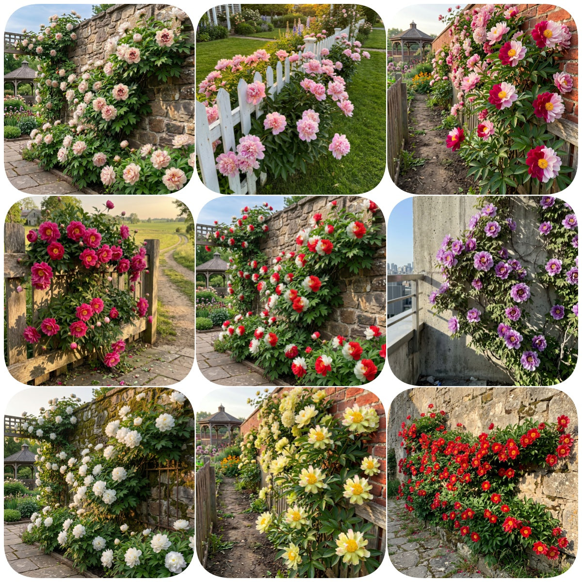 🌸 Rare Climbing Peony Bulbs🪴Big Full Blooms, Cold Hardy Perennial, Eas