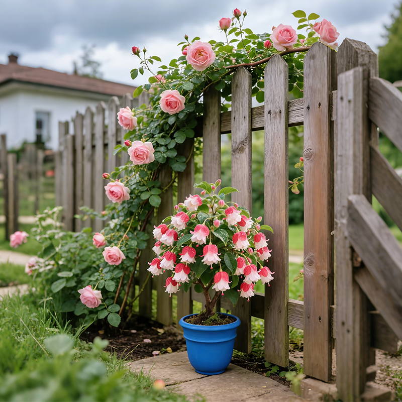 🌸 Double Fuchsia – Beautiful Shade-Loving Flowering Plants