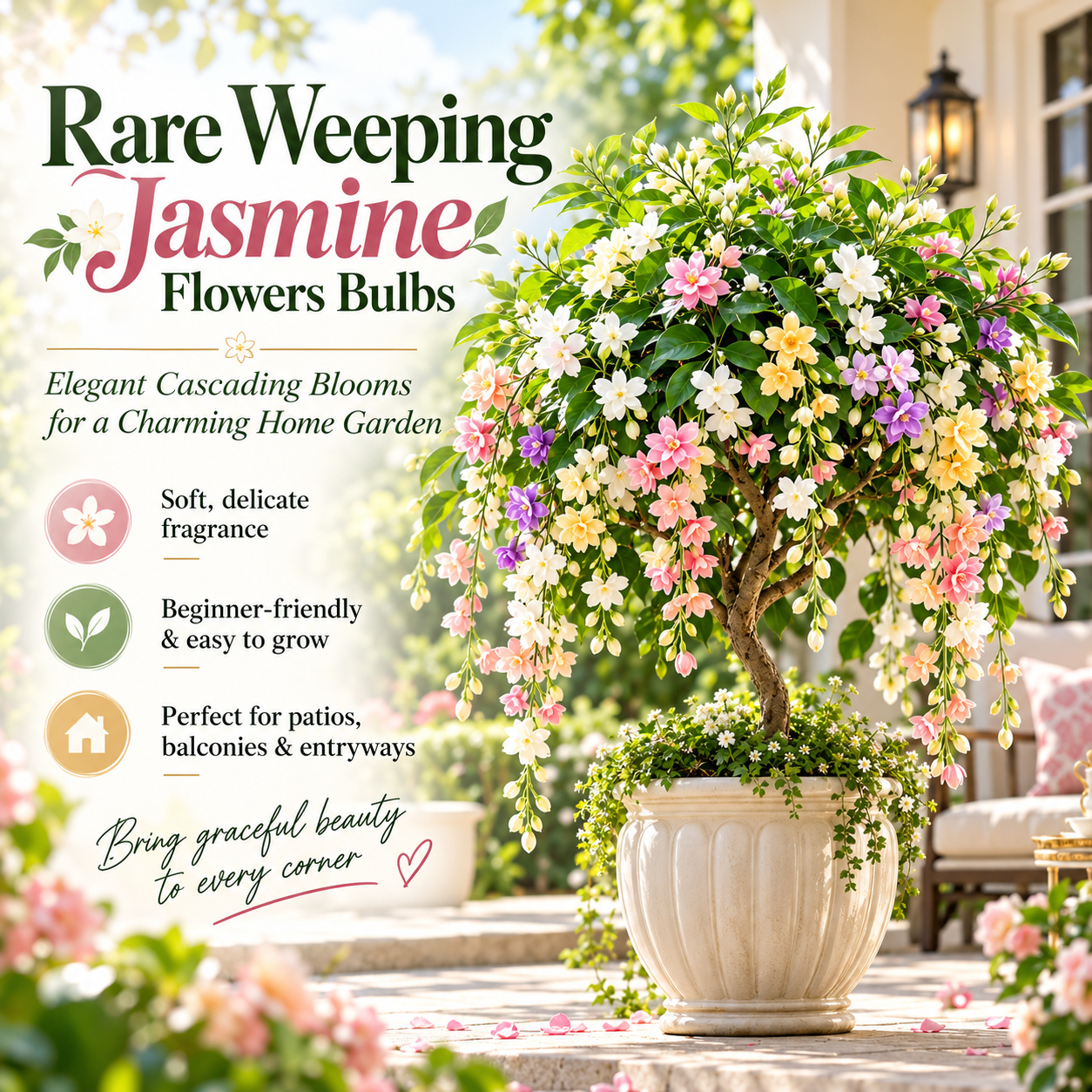 Collection of Rare Weeping Jasmine plants