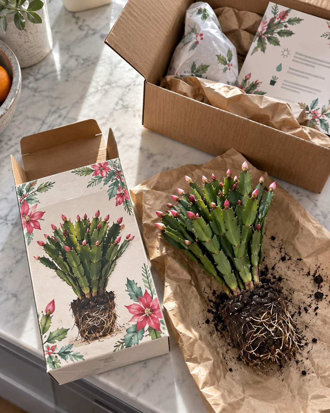 Rooted Schlumbergera Starter Plant