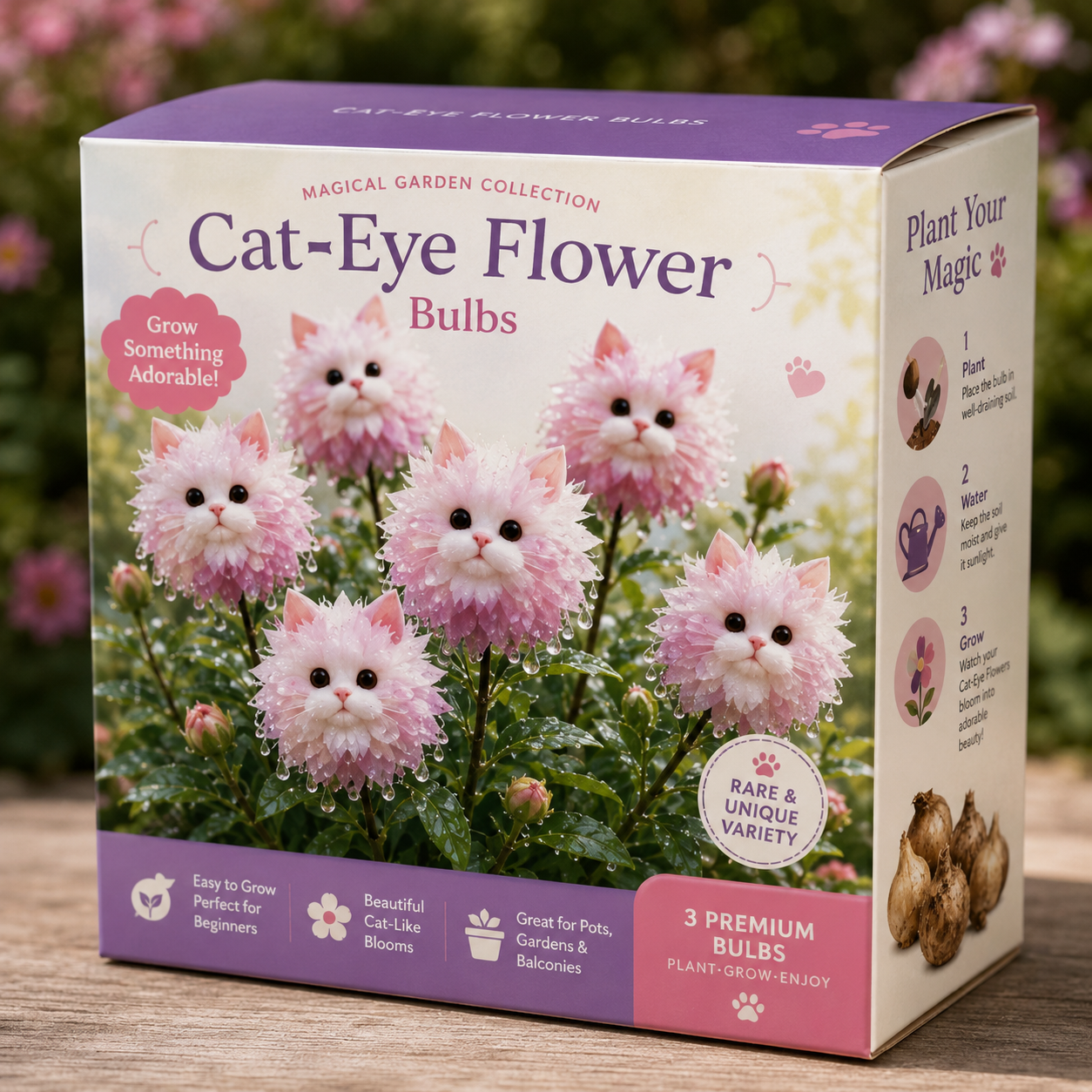 😻Magical Cat-Eye Flower Bulbs – Cute, Rare & Easy to Grow