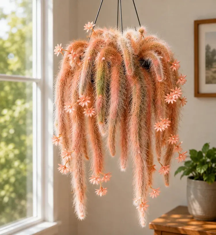🌵Rare Monkey Tail Cactus - A Living Waterfall of Soft, Fluffy Beauty