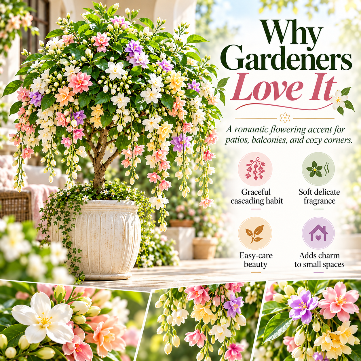 Why gardeners love Rare Weeping Jasmine