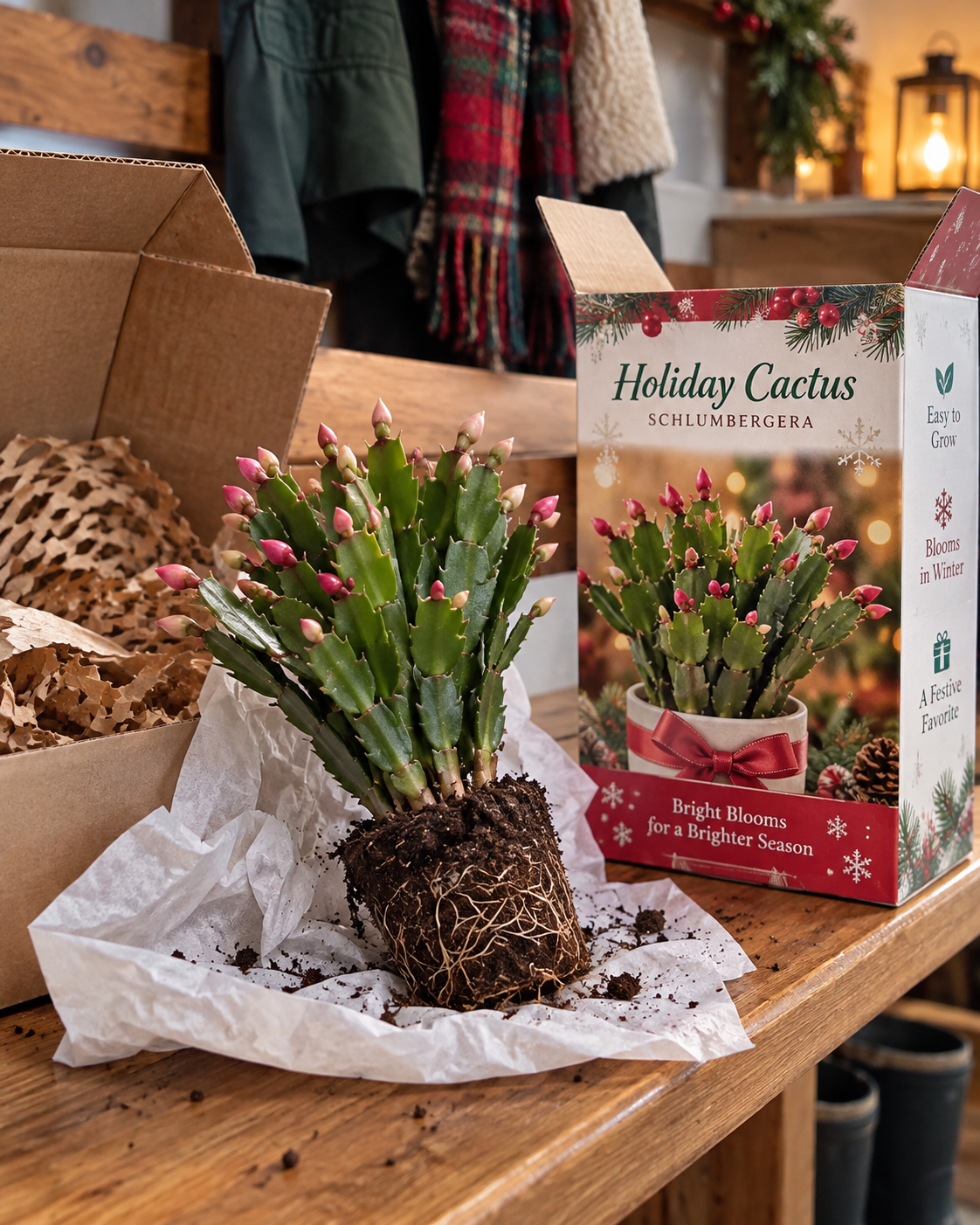 Rooted Holiday Cactus Starter