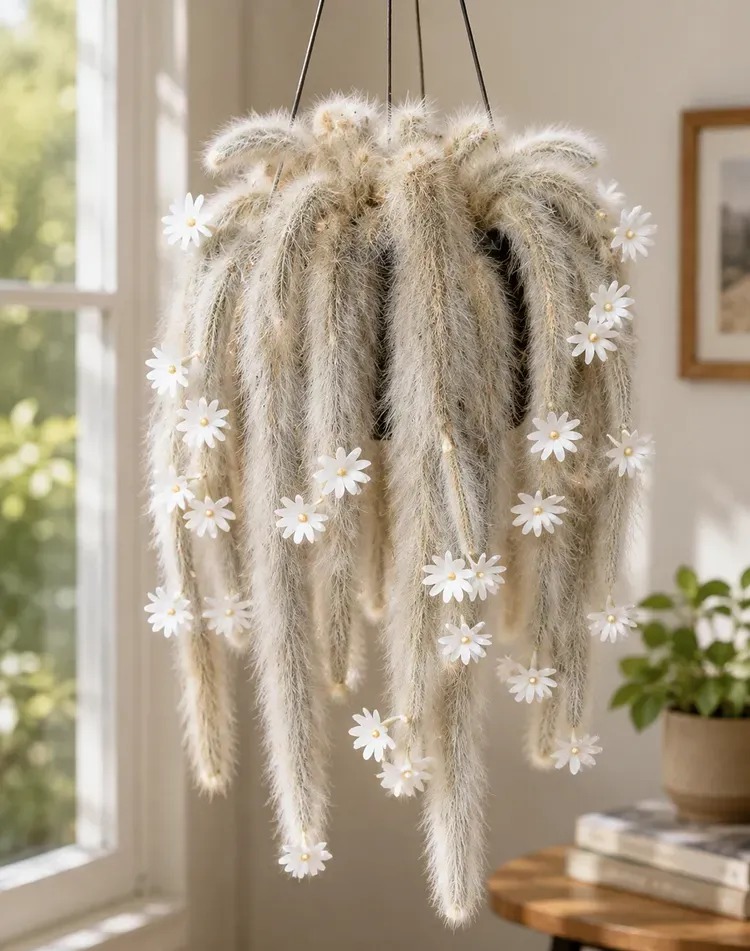 🌵Rare Monkey Tail Cactus - A Living Waterfall of Soft, Fluffy Beauty