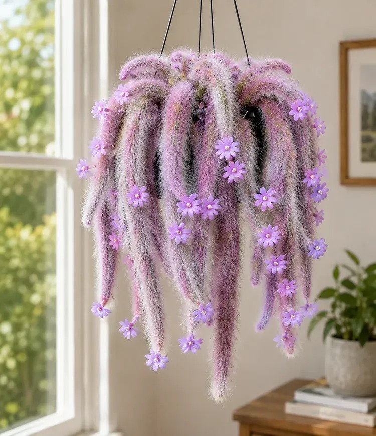 🌵Rare Monkey Tail Cactus - A Living Waterfall of Soft, Fluffy Beauty