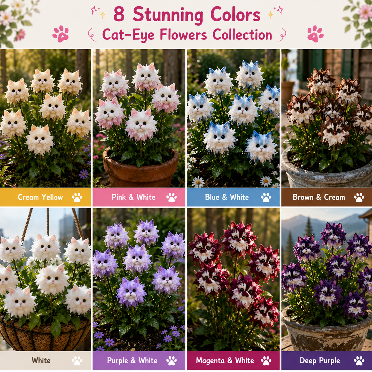 😻Magical Cat-Eye Flower Bulbs – Cute, Rare & Easy to Grow