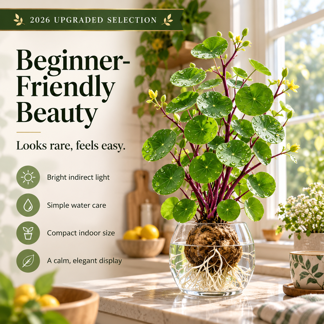 🎈🪴2026 New Upgraded Red Rattan Stephania Erecta – A Stronger, Easier Houseplant for Busy People 🌿