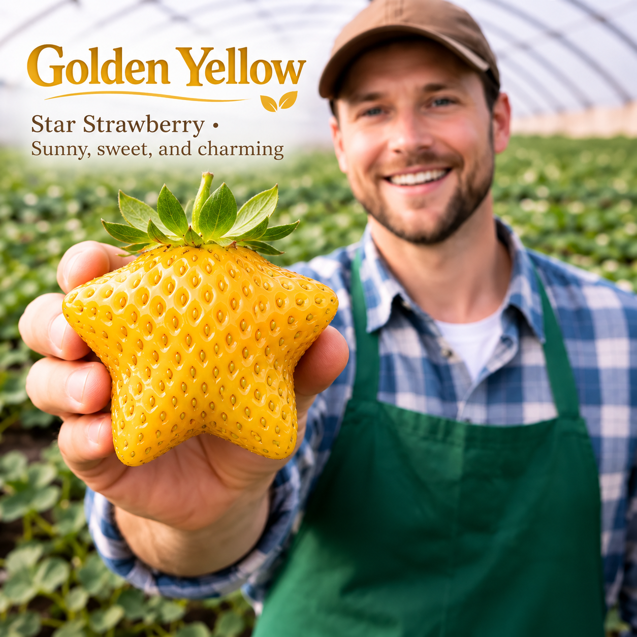 🍓❄️ Winter Starry Rainbow Strawberry Seeds – Rare Star-Shaped Berries in Stunning Rainbow Colors! 🌈✨