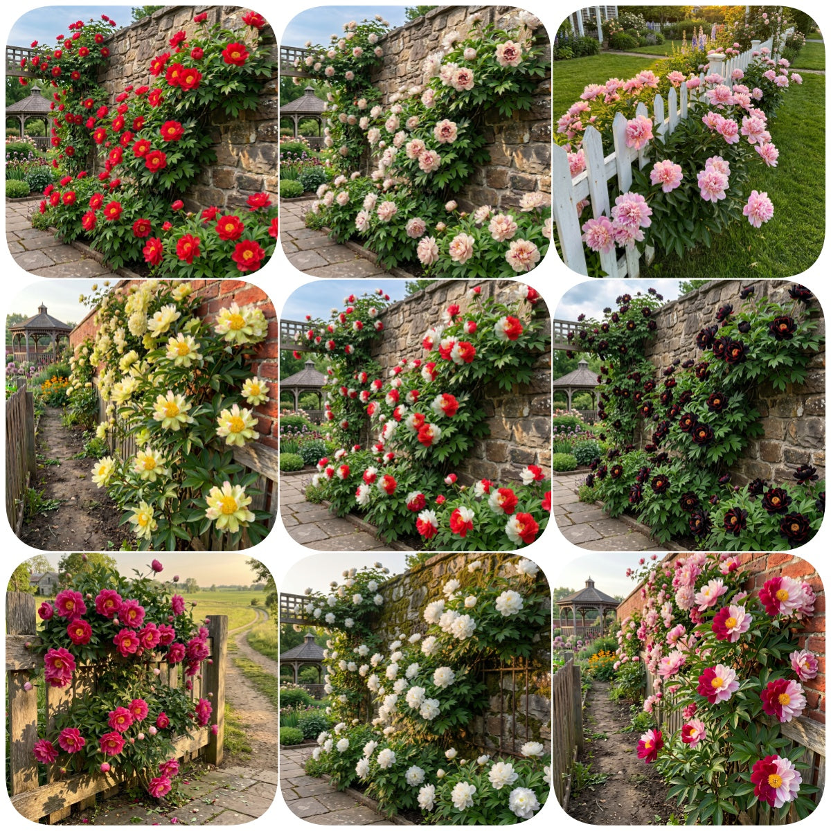 🌸 Rare Climbing Peony Bulbs🪴Big Full Blooms, Cold Hardy Perennial, Eas