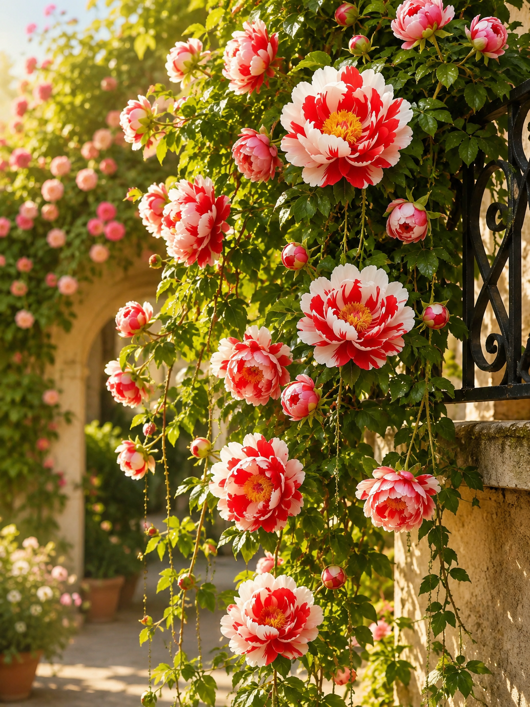 Rare Double Climbing Peonies &🌺 That Bloom Big & Beautiful