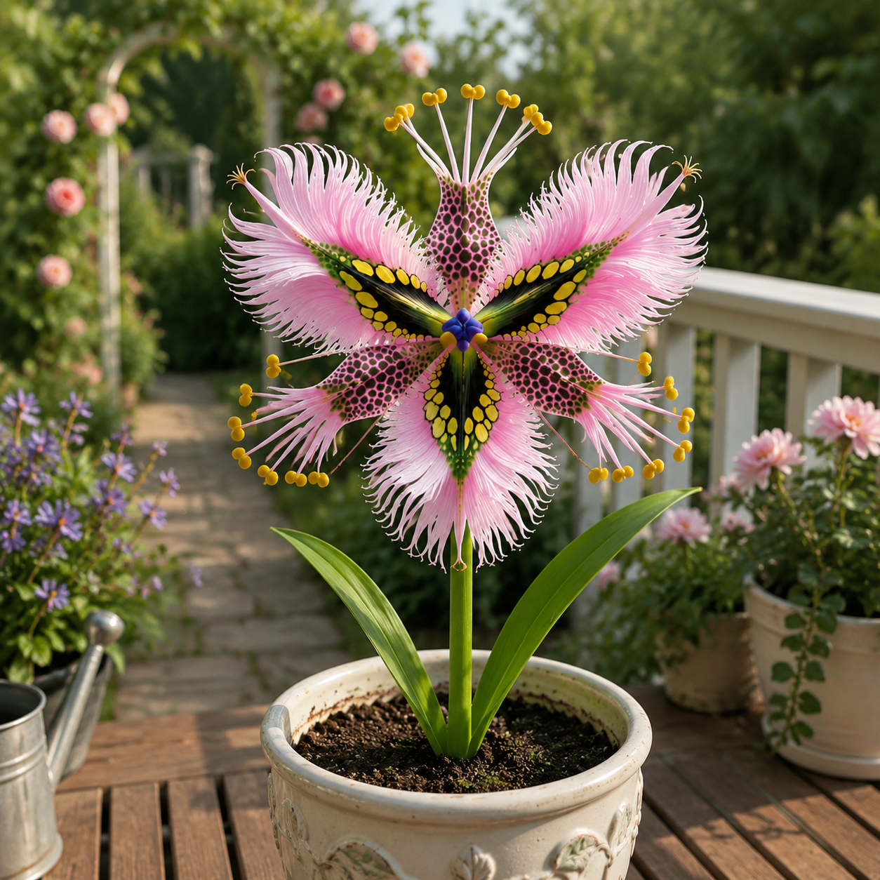 White Egret Fringed lris Bulbs