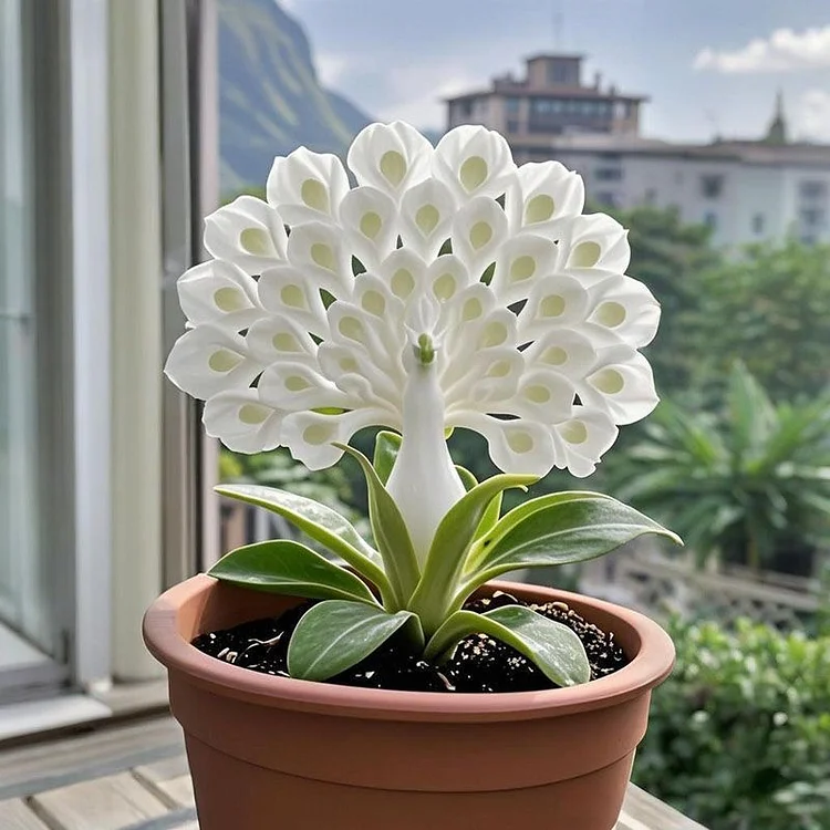 🌈 Rainbow Peacock Flower Bulb – Grow Your Magical Garden Showstopper