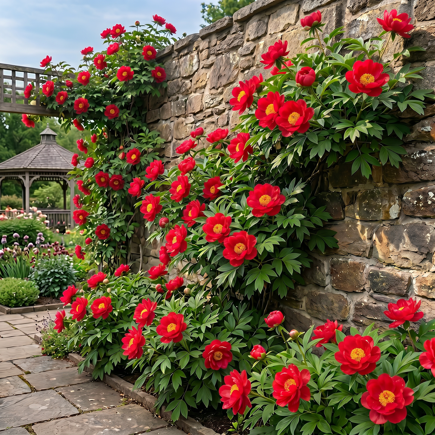 🌸 Rare Climbing Peony Bulbs🪴Big Full Blooms, Cold Hardy Perennial, Eas