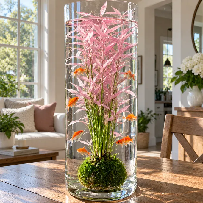 Mini Rice Bamboo Display