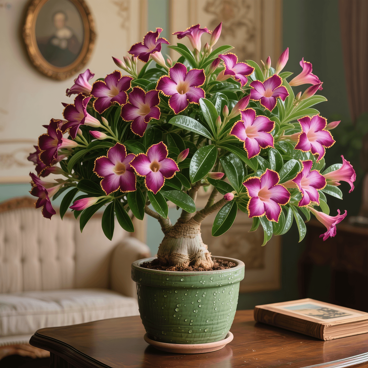 Desert Rose blooming all year round - large flowers, cold and heat resistant, easy to survive