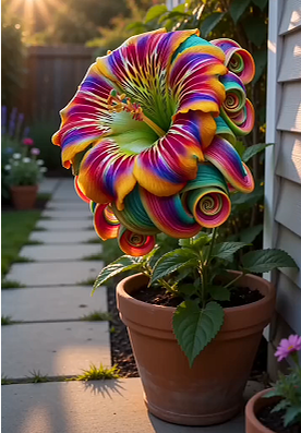 Rainbow Swirl Spiral Flower Bulbs-Rare Flower