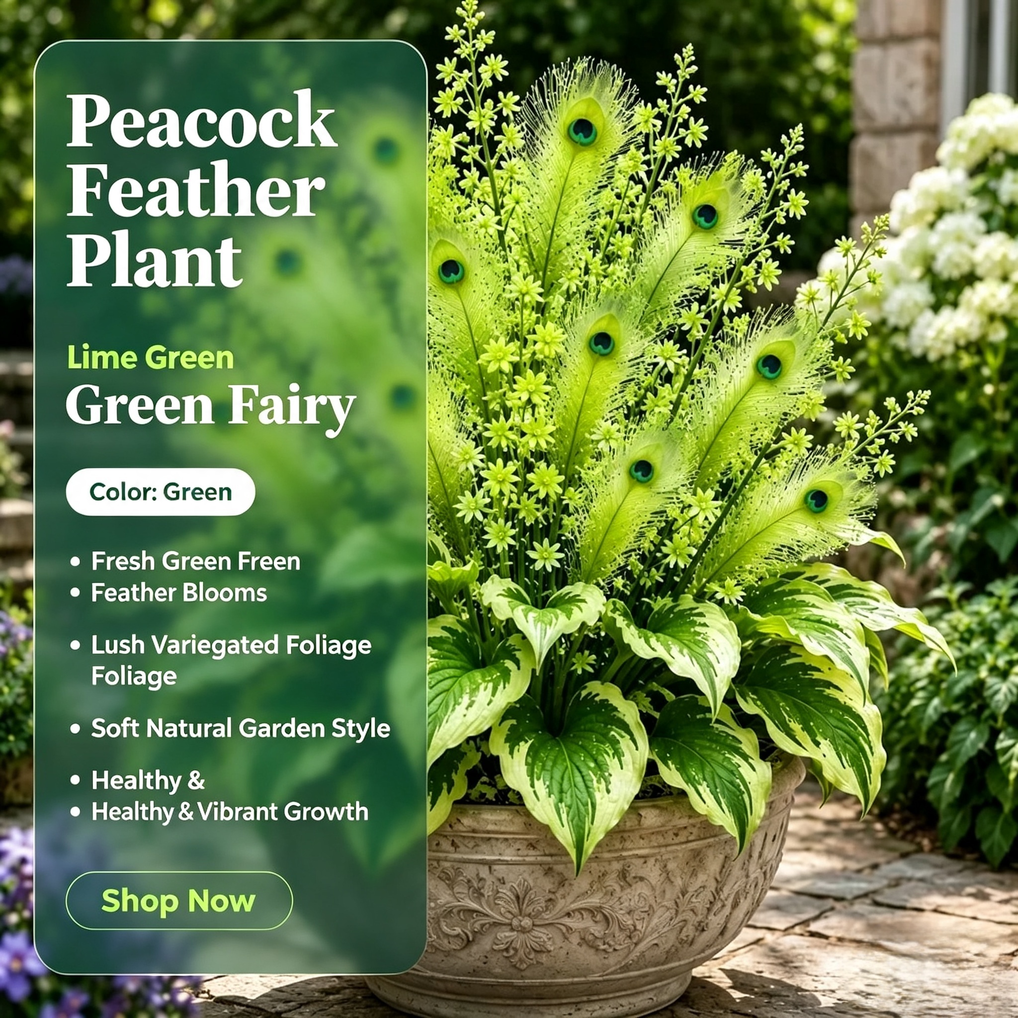 🏠🦚 Peacock Flame Hosta Bulbs💥 Stunning Colors That Brighten Any Space