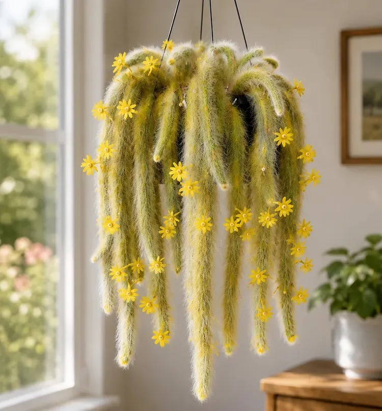 🌵Rare Monkey Tail Cactus - A Living Waterfall of Soft, Fluffy Beauty