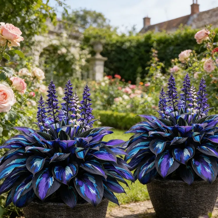🪴Nocturne Sapphire Flame Hosta Bulbs🌟High-Yield🌟