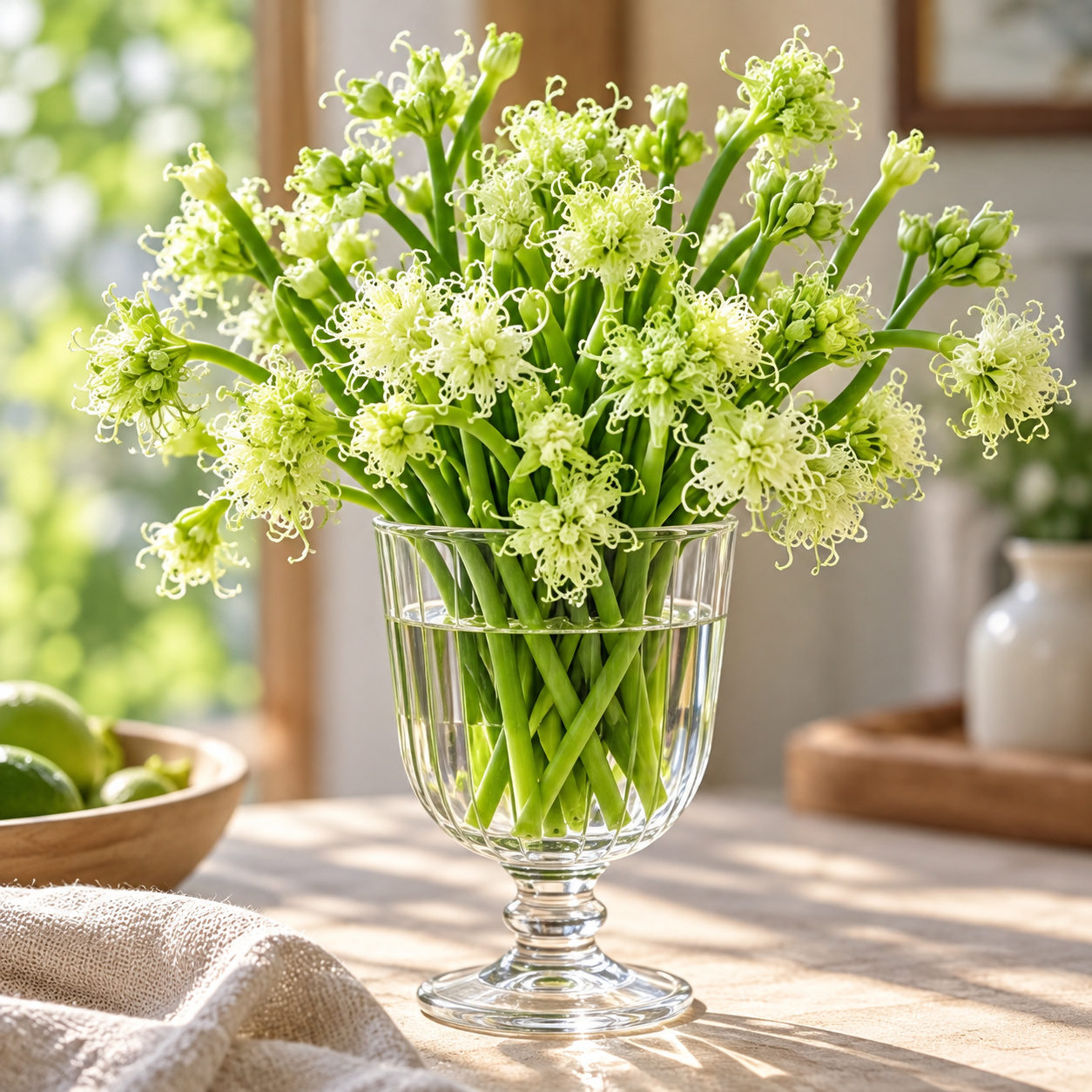 Hydroponic Garlic Scape Flower Bulbs