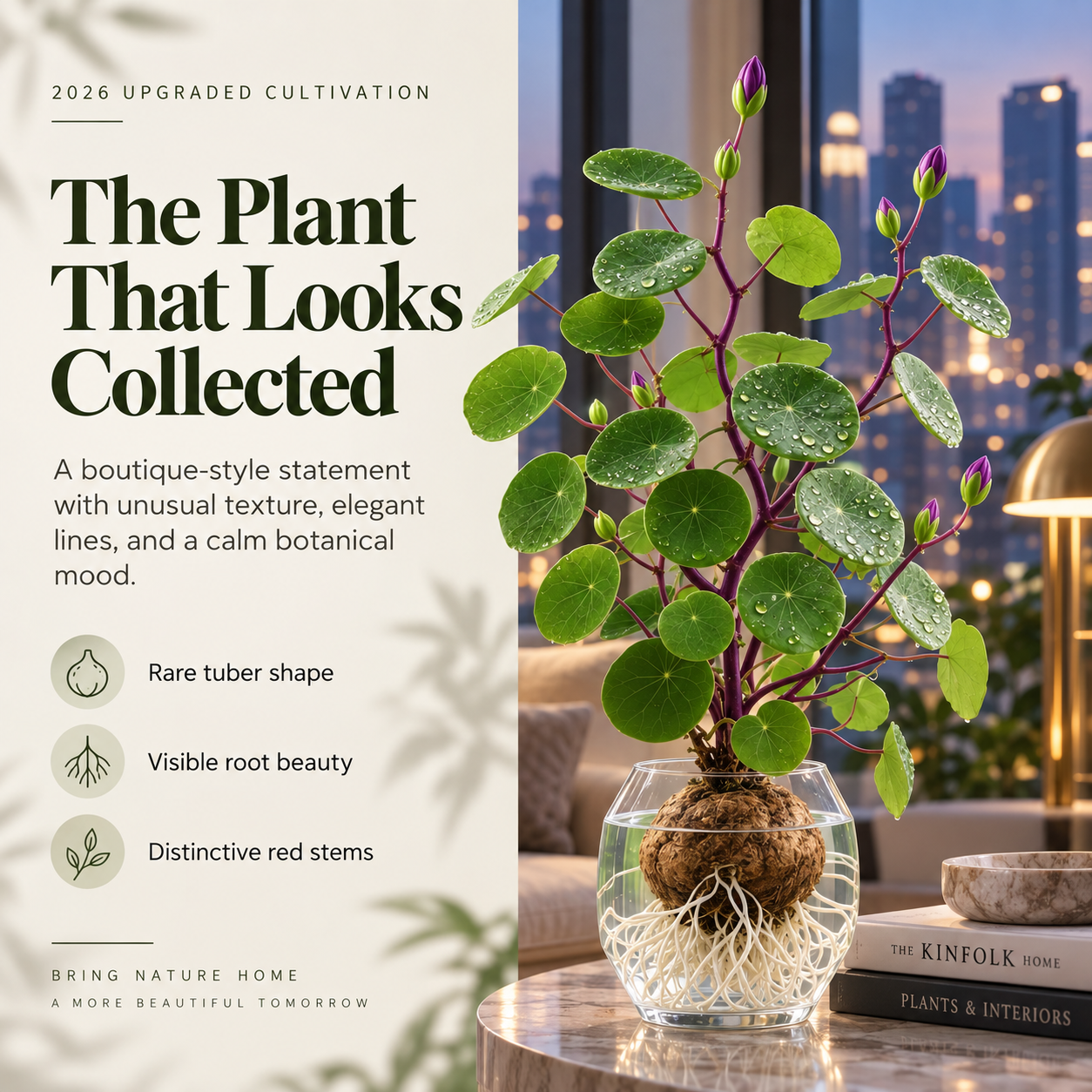 🎈🪴2026 New Upgraded Red Rattan Stephania Erecta – A Stronger, Easier Houseplant for Busy People 🌿