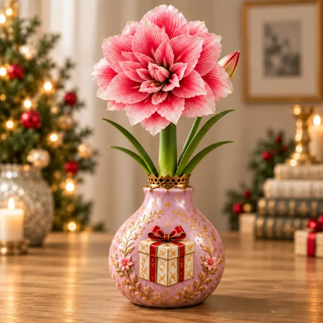 Holiday Waxed Amaryllis Bulbs – No Soil, No Water, Just Watch Them Bloom 🎄🌺