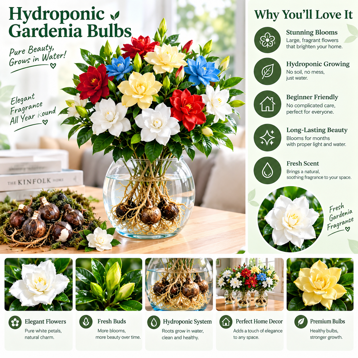 ✨Hydroponic Gardenia Bulbs