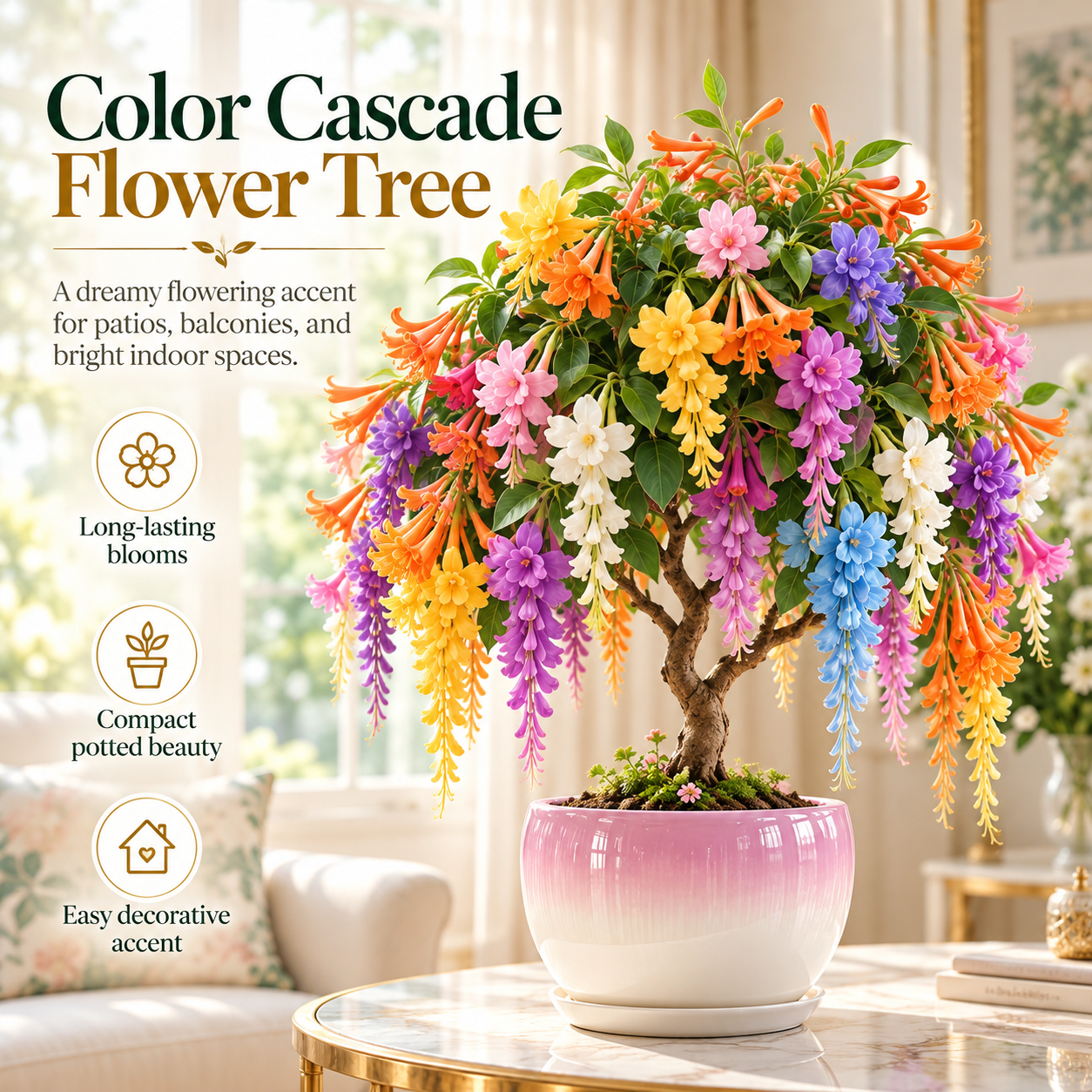 🧨 Firecracker Vine (Pyrostegia venusta) Climbing beauty, explosive blooms—perfect for walls & balconies!