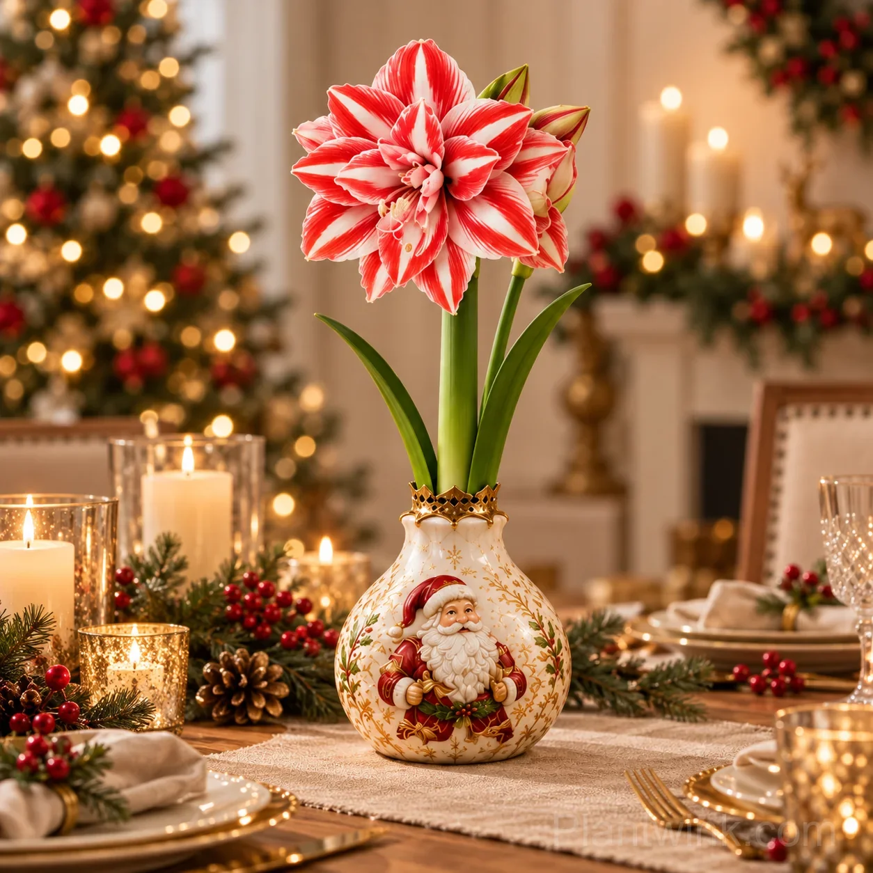Holiday Waxed Amaryllis Design 04