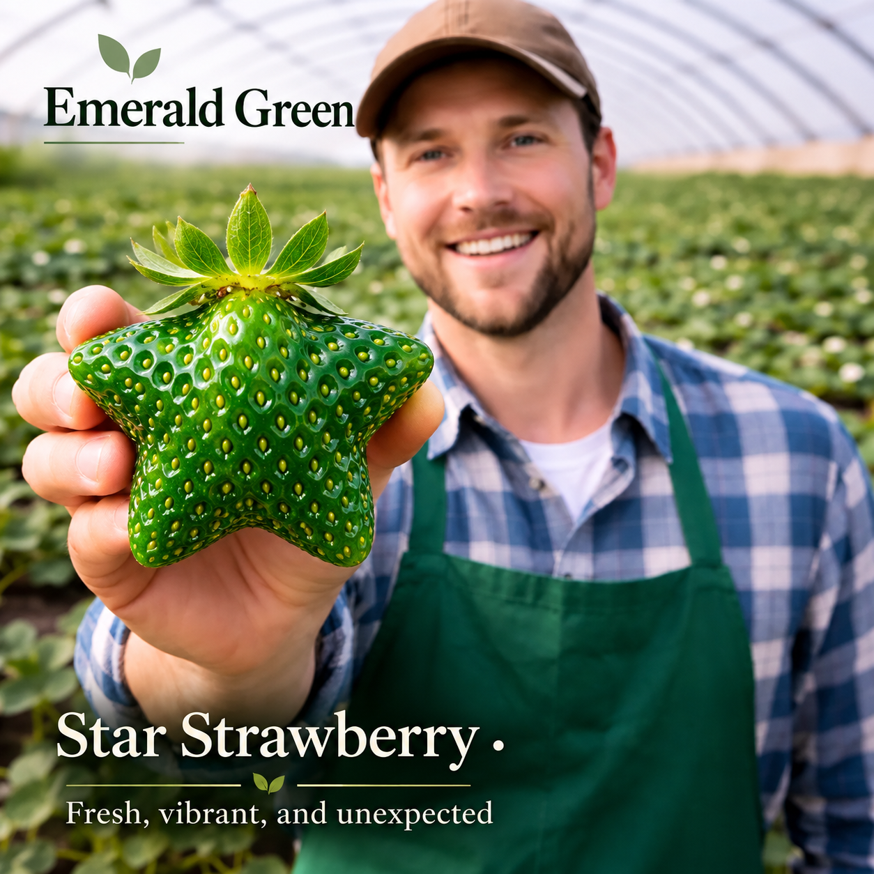 🍓❄️ Winter Starry Rainbow Strawberry Seeds – Rare Star-Shaped Berries in Stunning Rainbow Colors! 🌈✨