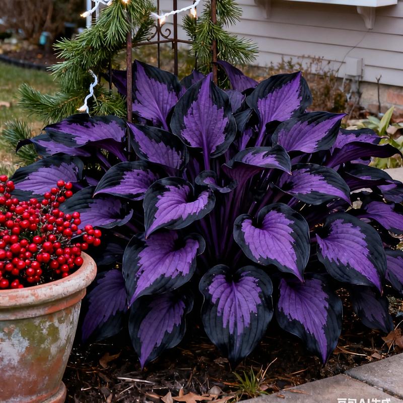 💥2025 Hot Sale 💜Purple Heart Hosta Seeds Perennial Shade Plant for Garden