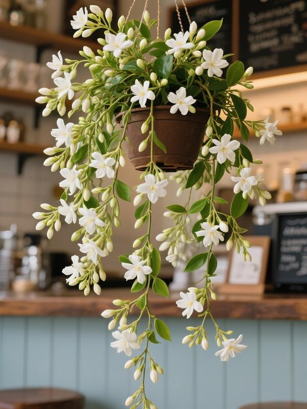 【BUY 3 GET 1 FREE】Trailing Jasmine Seeds Bridal Veil High Germination Rate Nodding Clerodendron Easy to Grow Long Lasting Aroma for Home Garden Fragrant Blooms Rare Cascading Jasmine Perfect for Balconies & Indoor Pots