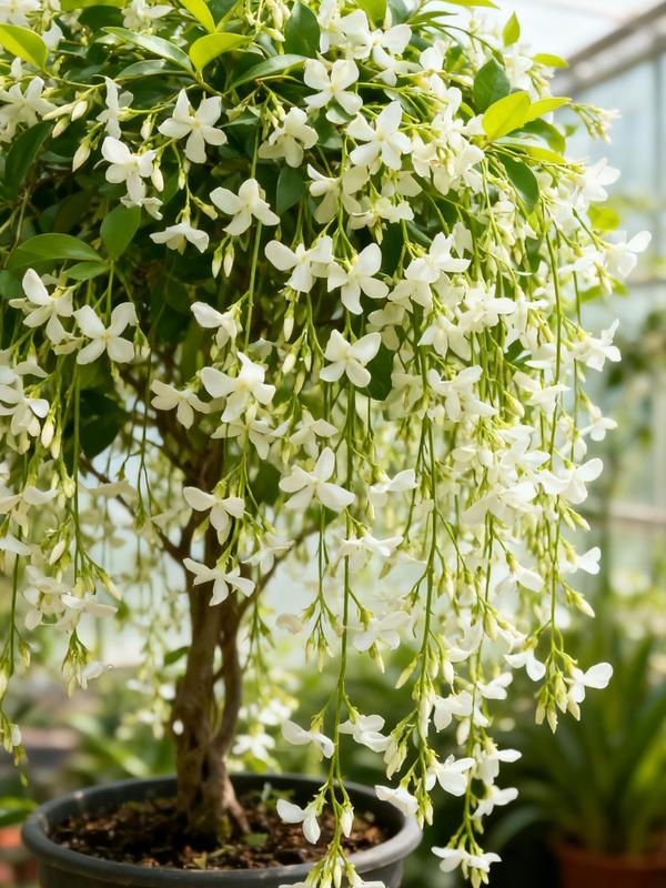 【BUY 3 GET 1 FREE】Trailing Jasmine Seeds Bridal Veil High Germination Rate Nodding Clerodendron Easy to Grow Long Lasting Aroma for Home Garden Fragrant Blooms Rare Cascading Jasmine Perfect for Balconies & Indoor Pots